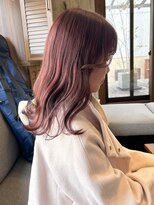 ルルズ(LULUS)&nbsp;ピンクブラウンピンクラベンダー京都駅ブリーチボルドーカラー