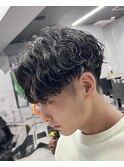 *NOISM波巻きツイストスパイラルツーブロックセンターパート