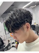 キングオブヘア バイ ノイズ 梅田茶屋町店(KING of hair by NOISM)&nbsp;*NOISM波巻きツイストスパイラルツーブロックセンターパート