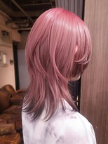 ブロック ジャポン(bloc japon)&nbsp;くすみピンクベージュダスティピンクソフトウルフレイヤーカット