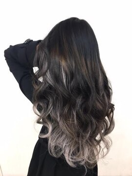 エクステ専門店あるじゃんすー 小倉店 黒髪×グレージュ#シールエクステ#グラデーションカラー#小倉