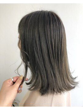 ヘアメイク オブジェ(hair make objet) 韓国ヨジャスタイル オリーブカラー