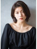 大人ダークトーンボブ