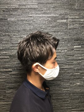 ヒロギンザ 青山店(HIRO GINZA) ツーブロック7、3前上げスタイル