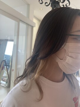 アース 鶴岡店(HAIR&MAKE EARTH) 波巻きパーマ、インナーカラー