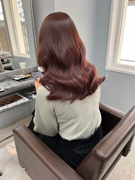 オズ 郡山桑野店(OZ) 《オズ》ピンクブラウン#ブリーチなし#髪質改善