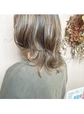インナーカラー×ウルフカット