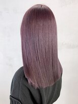 アイティーバイアルバム 藤沢店(IT by ALBUM) ラベンダーピンク_外ハネボブセクションカラー_ba380782