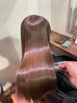 キュア 表参道(CURE)&nbsp;黒髪/グレージュカラー/ココアベージュ/ヘルシーロング[表参道]