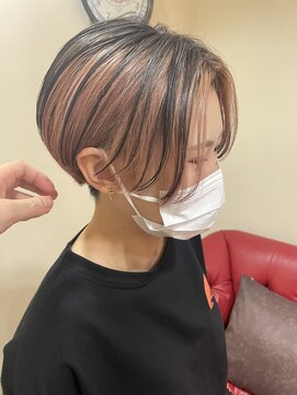 ヘアアンドスペース ベロン(hair&space velon) アンブレラカラーショート