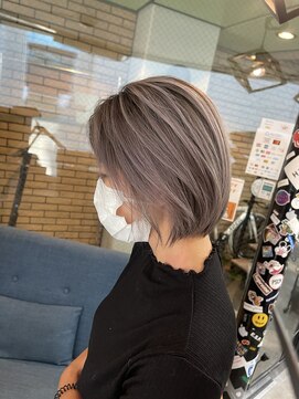 ラフ(LAFF) #黒髪#ボブルフ#ネビージュ#小顔#ワンレン