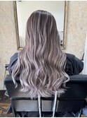 バレイヤージュ/イメチェンホワイトカラーブリーチカラー