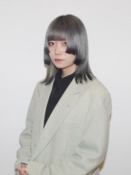 ハイブ 金沢(Hive) ハイトーンカラー10代20代ブリーチミディアムストレート髪質改善