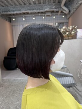ラルムバイシー 新宿(LARME by Sea) 骨格に合わせた切りっぱなしボブ