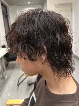 フゥ 宇都宮(FeU) 波巻きスパイラルパーマウルフカットツイストパーマメンズパーマ