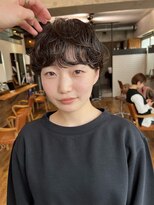 エムクランメイクス 原宿 表参道(m.clan MAKE'S)&nbsp;マッシュショートパーマショートヘア