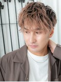 外国人風グラデーションツイスパでエアー感マッシュE草加