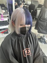 インク 渋谷(INK.)&nbsp;ホワイトとネイビーツートン