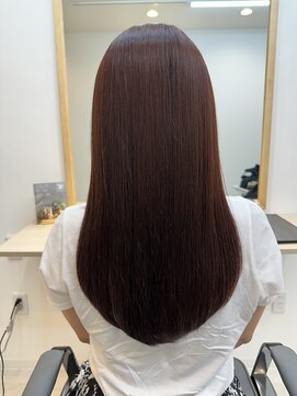 モクヘアー(moc hair) 艶ロング、ピンク系カラー