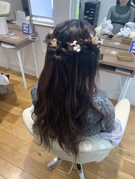 ヘアクラフト 八幡店(Hair☆Craft) ハーフアップ アレンジ