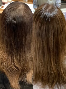 グレープ(GRAPE) 全体染めBeforeAfter