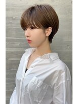 ロンドプロフィール 浦和(Lond profil) 大人可愛い20代30代40代黒髪前下がりショートボブ丸みショート◎