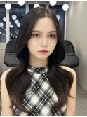 アッシュカラー×ウェーブヘア[韓国/前髪/新宿/レイヤーカット]