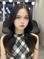 シーシンジュク 新宿南口(Sea shinjuku)&nbsp;オリーブグレー×小顔[ココアベージュ/黒髪/くらげヘアー]