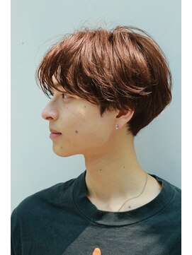 リップス 池袋(LIPPS) センターパート　ミルクティーカラー