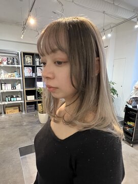 ファーム 大崎店(FAAM) ローライト×ベージュ×レイヤーカット