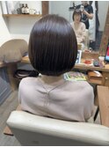 上品なツヤ感ショートボブ【カミケン清明店】