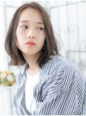 綾瀬/髪質改善/アッシュオリーブで外ハネボブ☆艶感くびれヘアb