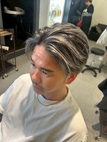 メンズサロン キング 心斎橋店(Men’s salon K!ng) ホワイトメッシュ/ツイスト/ツイスパ/パーマ/メンズ/眉毛/心斎橋