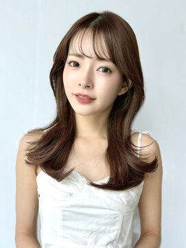 エインアンリー 明治神宮前(AIN.ANLY.) ローズブラウンアッシュブロンド暗めカラーデザインカラー