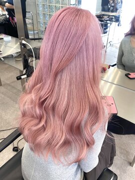 サンクプロジェクト(cinq PROJECT) 原宿韓国顔まわりミルクティーピンクピンクベージュ