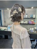 ボブヘアアレンジ/ボブヘア/お呼ばれヘア/結婚式