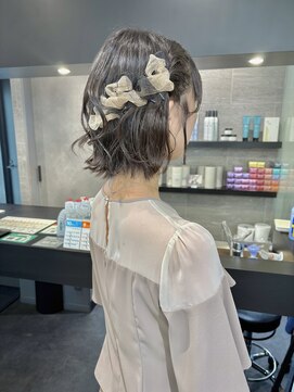 ケンジ 横浜(KENJE) ボブヘアアレンジ/ボブヘア/お呼ばれヘア/結婚式