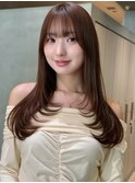 ブリーチなし/韓国風巻/レイヤーカット/髪質改善/縮毛矯正/銀座