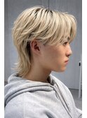 ウルフ　センターパート　ハイトーン