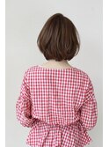 ニュアンスパーマ/小顔ボブ/ココアブラウン/20代30代40代