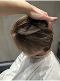 女子ウケ抜群やわらかベージュメンズバレイヤージュ町田美容室
