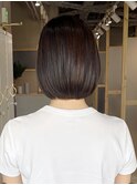 乾かすだけでまとまる、大人の軽めショートボブ◎