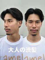 メンズサロン ハリウッド(HOLLYWOOD) 大人センターパートパーマ