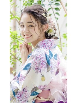 ヘアセットサロンシャルメ 梅田店(Hair Make Salon CHARMER)の写真/北新地5分◎[巻き下ろし￥1300~/ヘアセット￥1500~]イベントや夏祭りにも♪[ヘアセット+浴衣着付け￥4200~]