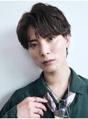 men's/顔周り/ニュアンスパーマ/黒染め/韓国/ダウンパーマ