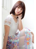 クラシカル♪内巻きワンカールラウンドボブナチュラルセミディ