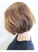 ∇大人ボブ×ハニーベージュ