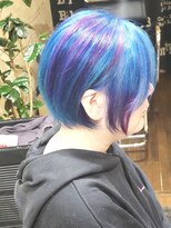 サムブリッジ(SOMEBRIDGE)&nbsp;★水色ブルーにピンクパープルハイライト★【SOMEBRIDGE】