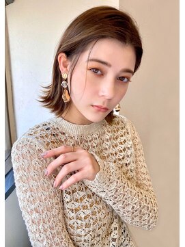 レイラバイアフロート 吉祥寺(Lila by afloat) すっきり耳掛けワンレンボブ【アフロート吉祥寺 緒方】