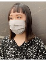 トゥルー 渋谷(TRUE)&nbsp;切りっぱなしボブ/イルミナカラー/白髪染め/オン眉/渋谷